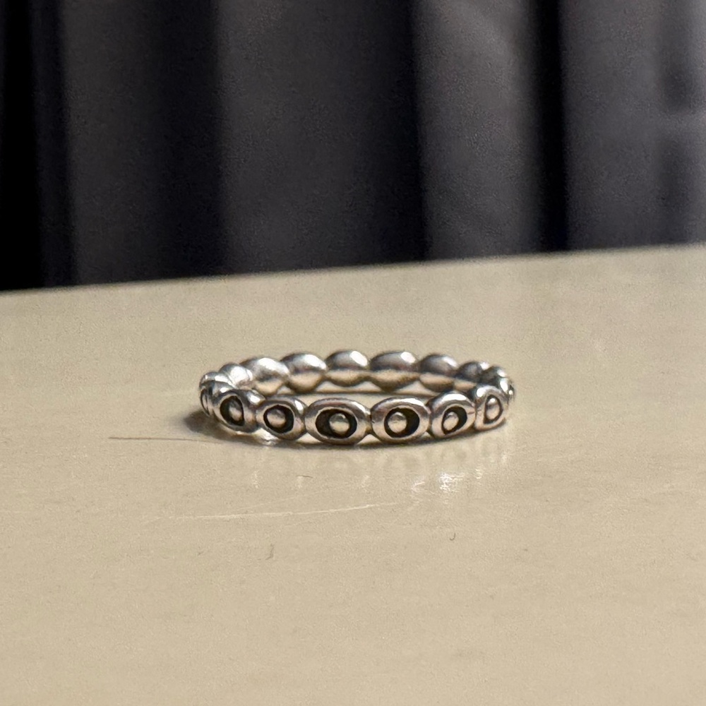 Pandora Silver Beaded Ring